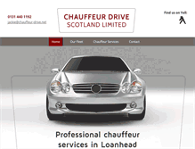 Tablet Screenshot of chauffeur-drive.net